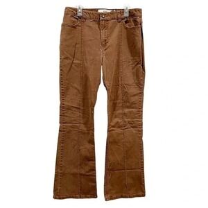 Gap Factory Store Womens Brown Flare High Rise Front Seam Pants Size 8